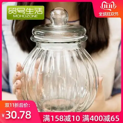 家用大口食品玻璃瓶密封罐带盖特大号腌蛋淹咸鸭蛋泡鸡蛋坛子糖蒜