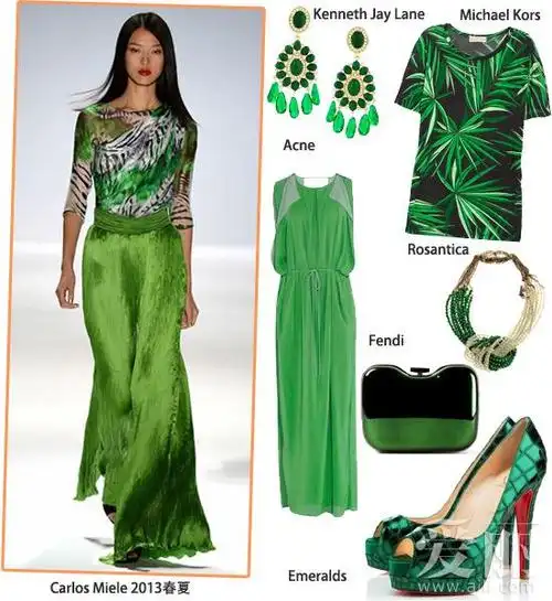 翠绿色演绎你的优雅态度