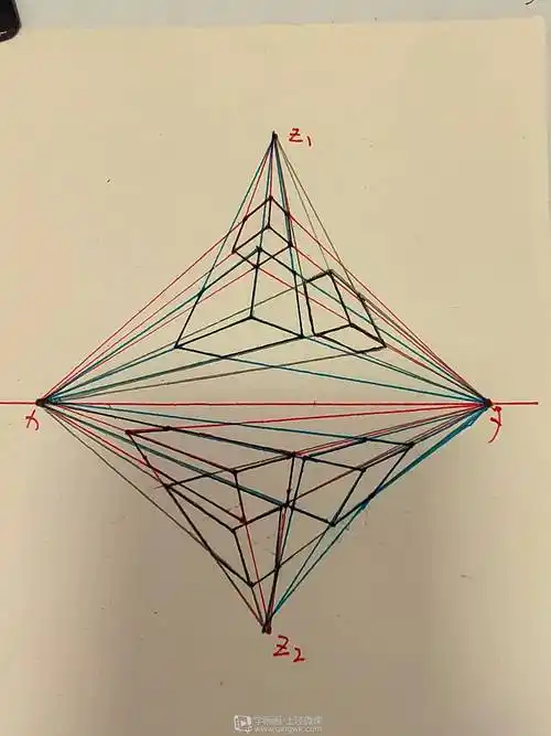 《三点透视作业》by 海棠