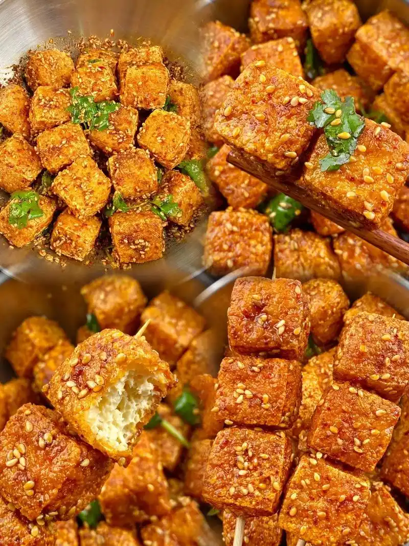 这做法怎么不早点发现!#香辣美味的脆皮豆腐这样做 - 抖音