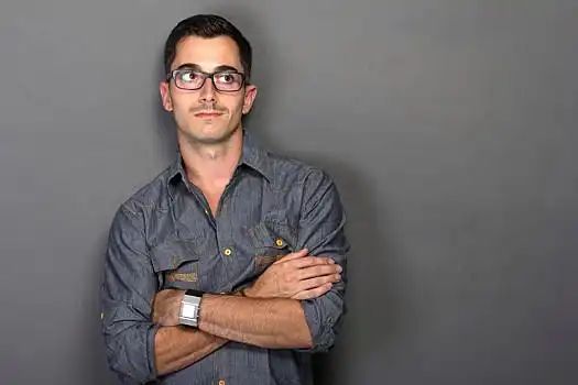 男人,仰视,留白,年轻,头像