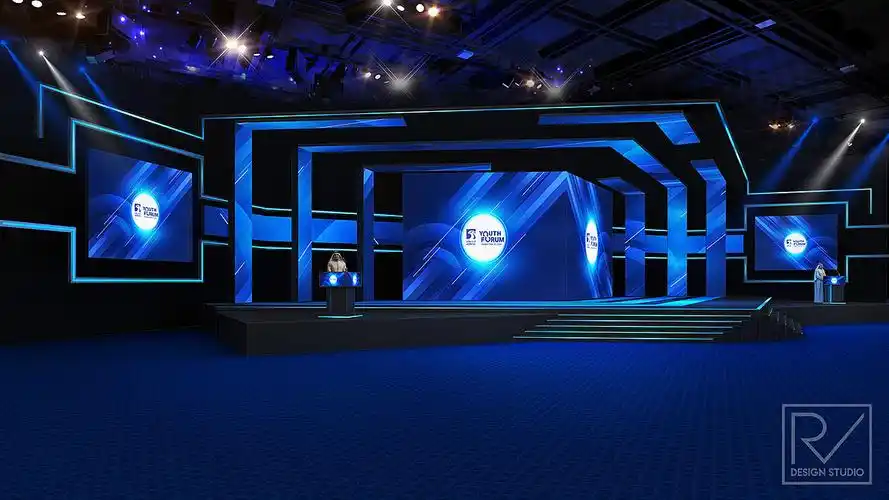 科技风演讲 舞台 舞美