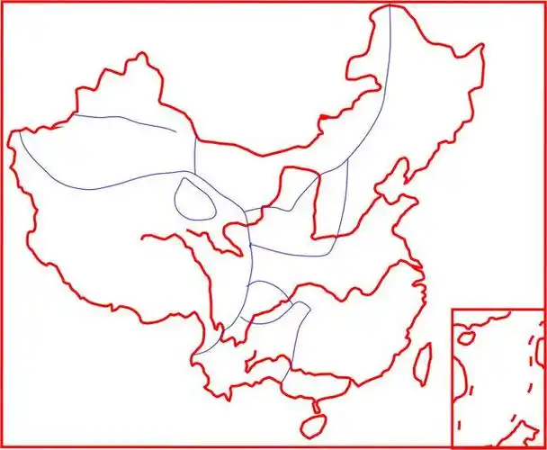 中国政区图简笔画,中国政区图简笔画彩色