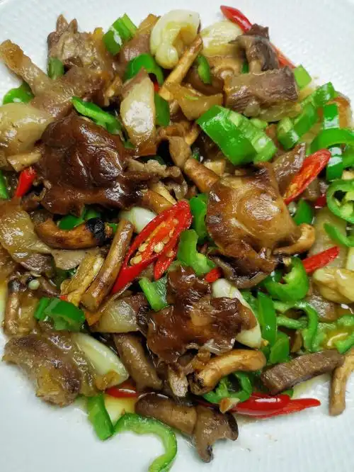 鲜香滑爽口感q爽比肉还好吃的60炒蘑菇