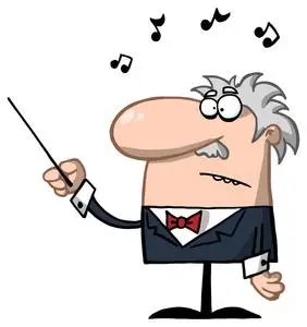 老师正面卡通音乐老师照片