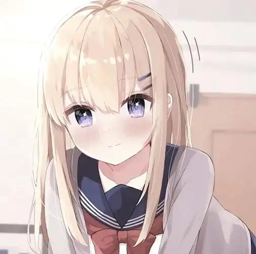 女生头像黄毛发jk可爱动漫