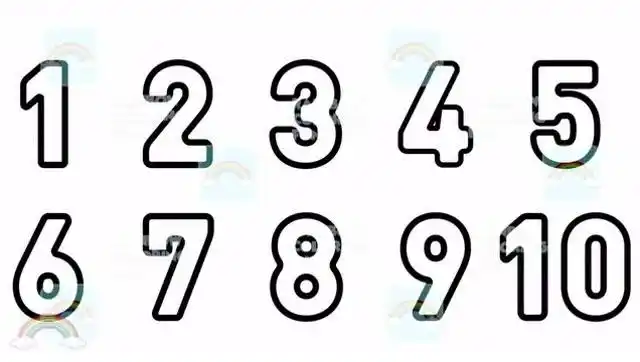 数字简笔画涂彩色 教宝宝认识颜色学习数字 育儿颜色早教