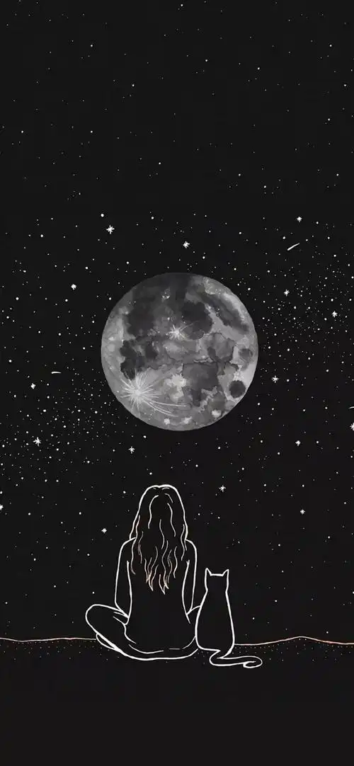 有没有超级好看的黑色系的壁纸呢