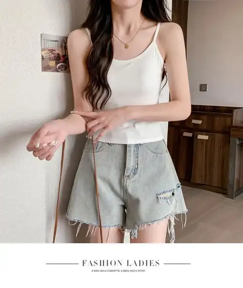 实拍针织小背心女夏外穿2024年新款内搭吊带短款打底上衣 - 17网