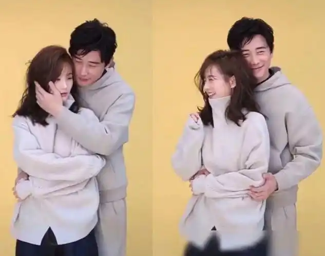 罗晋李一桐合体撒糖,贴脸拥抱动作亲密,已婚人士还是注意点吧!