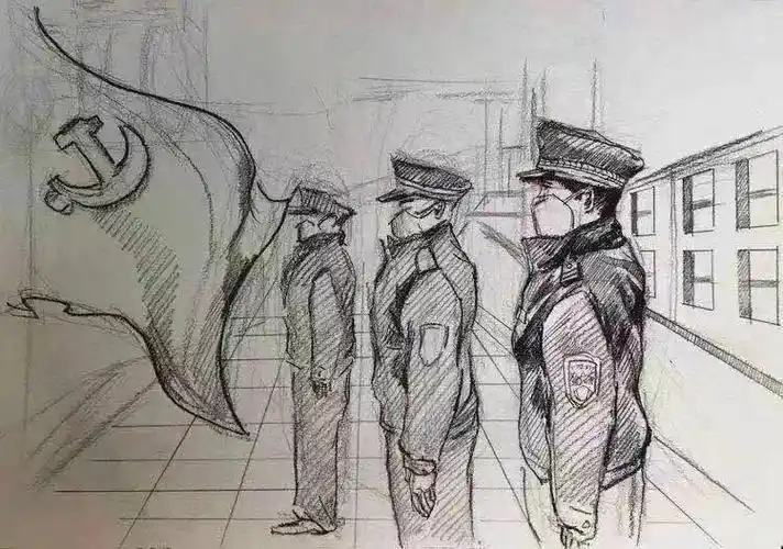 投票啦画给心中警察同志的一幅画哪个是你的心头好