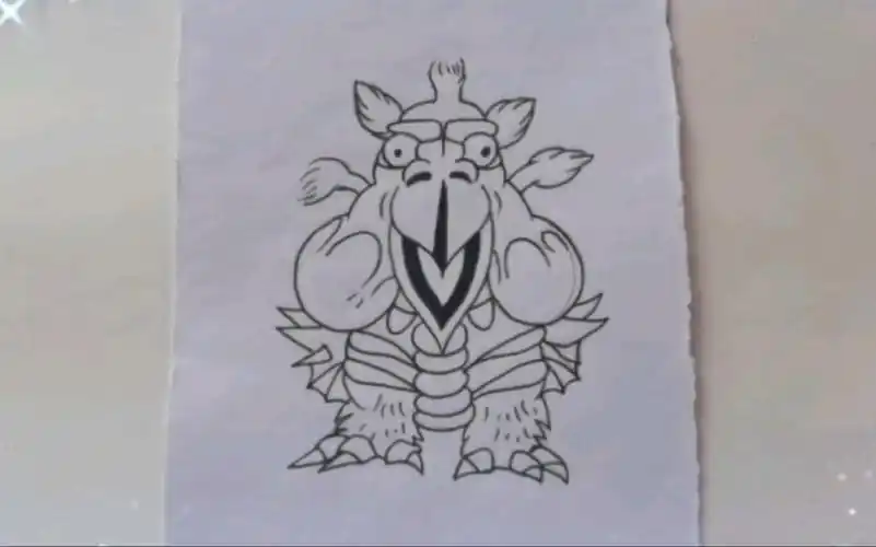 火山怪鸟巴顿!这样画