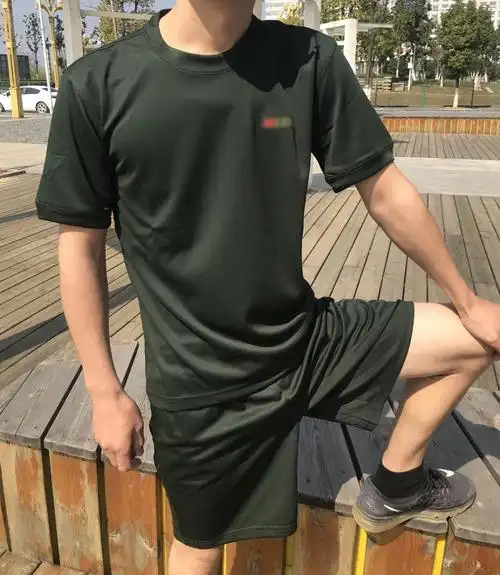 服体能服作训服套装夏季短袖短裤运动军训服速干透气军t恤陆军训练服