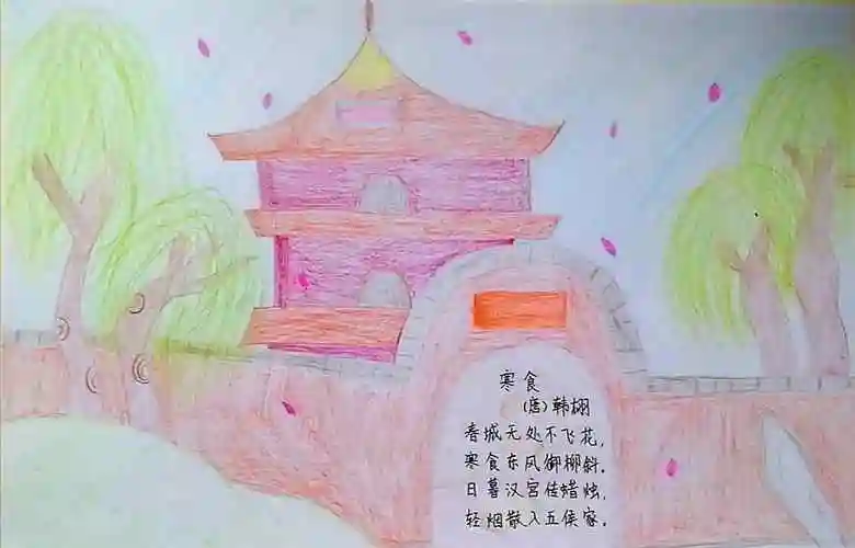 三百首手抄报简笔画唐诗宋词手抄报图片大全集2至4年级清平乐的手抄报