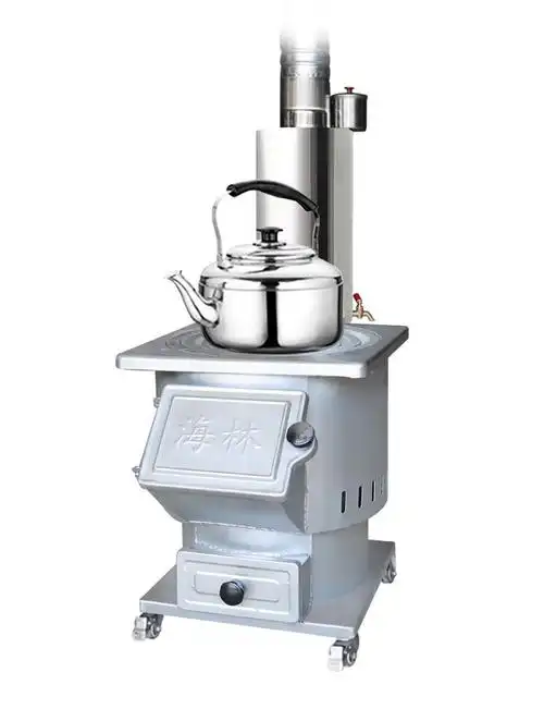 无烟气化炉节能移动户外大铁锅台铸铁取暖炉 新台面柴火炉 锅3米配件