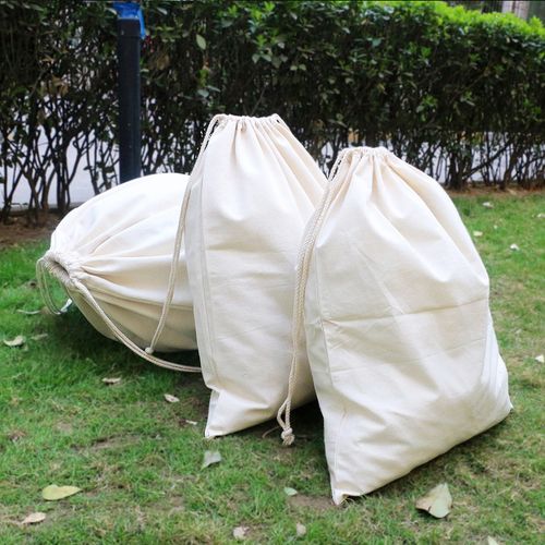 超大加厚帆布口袋抽绳袋棉麻布袋子收纳环保礼品袋