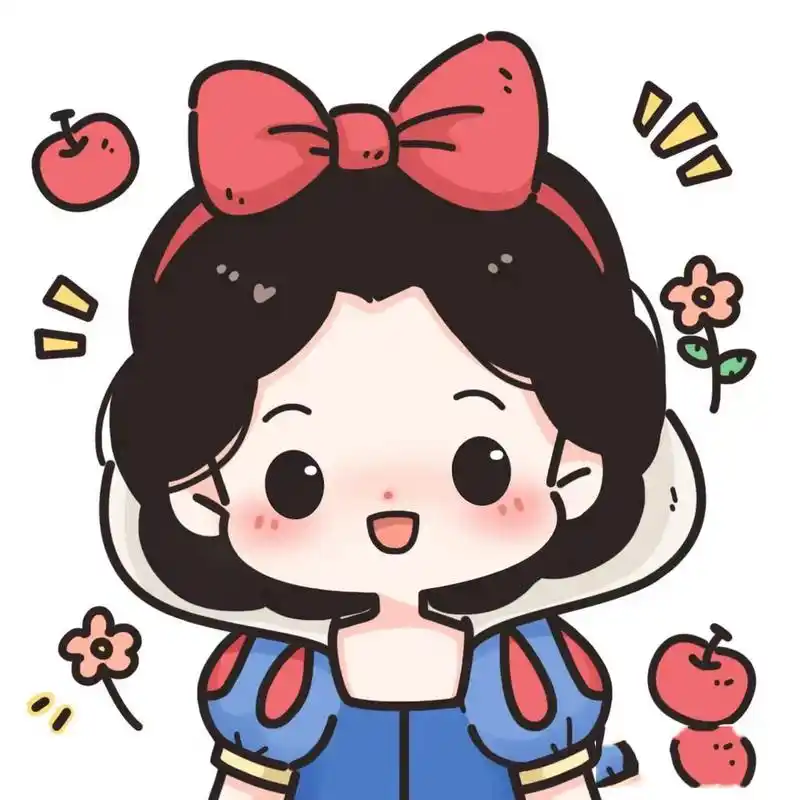 白雪公主q版来了 还是觉得头发黑黑的好看