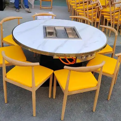 涮烤一体桌成都金鼎百胜无烟火锅烧烤桌