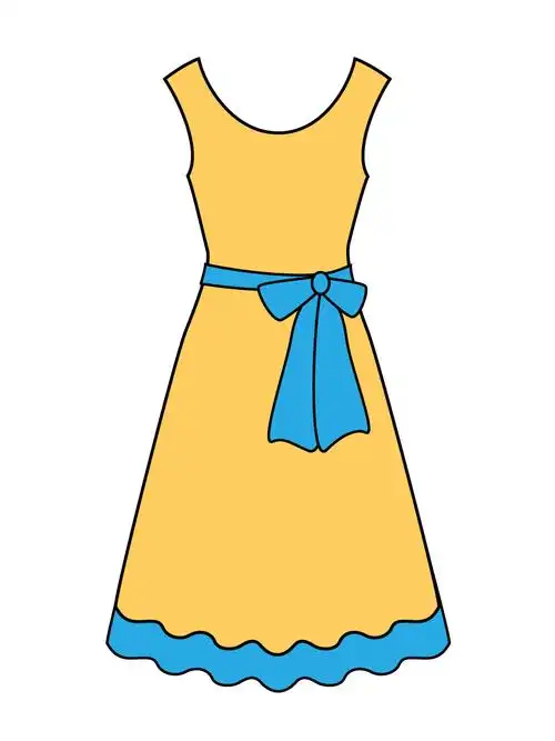 学简笔画亲子创意简笔画,绘制美丽的公主裙并配上蝴蝶结皇冠和魔法棒