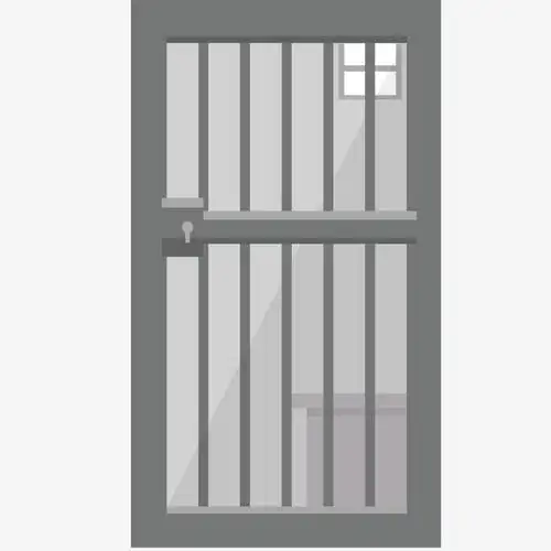 监狱之门矢量插画