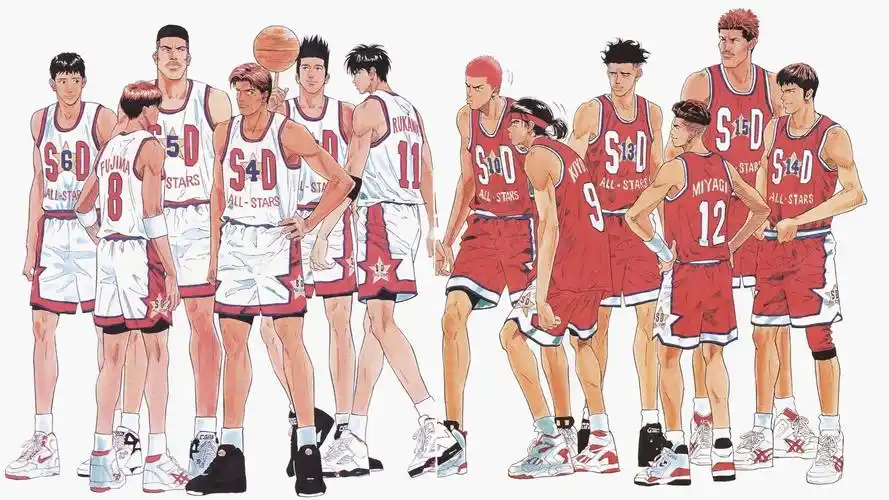 灌篮高手帅气漫画原画桌面壁纸