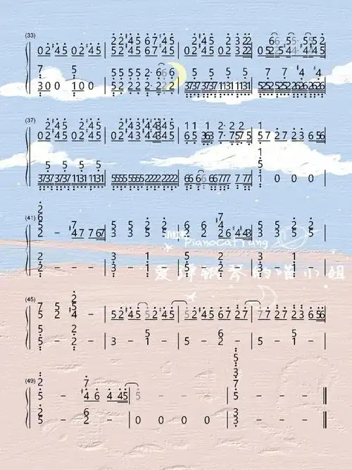 《love is gone》完整版简谱77五线谱_钢琴_钢琴弹奏_娱乐_音乐