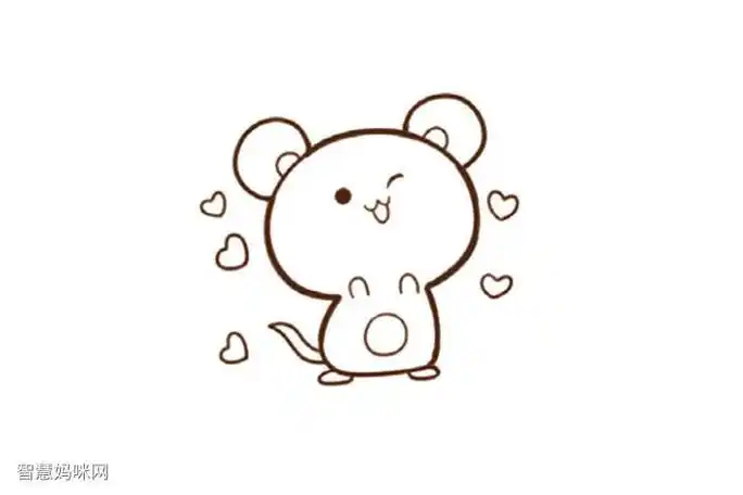 子鼠萌萌哒简笔画