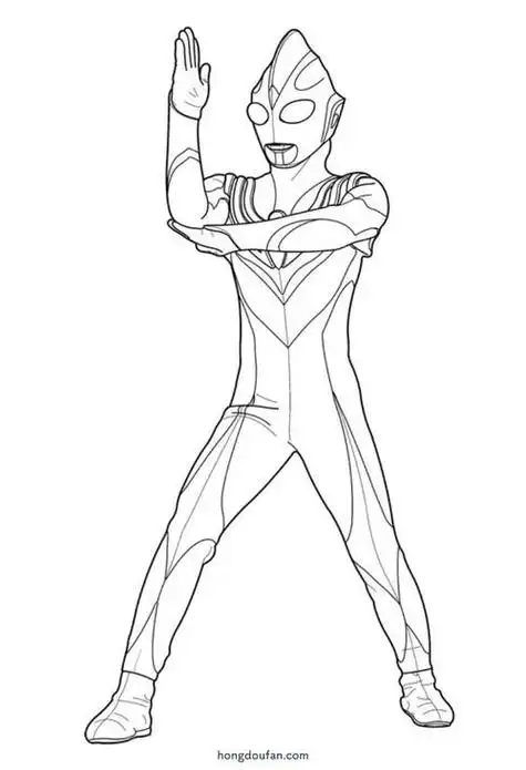 我想画女的奥特曼简笔画