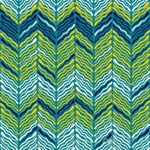 抽象ikat 和波西米亚风格的手工面料图案.