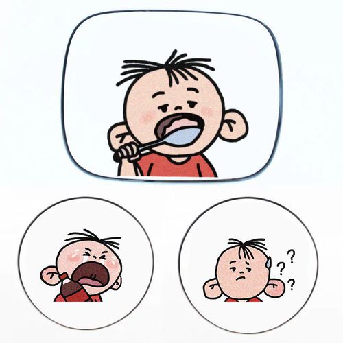 卡通动画大耳朵胡图图油箱盖车贴电动摩托车划痕遮挡贴纸车窗贴纸