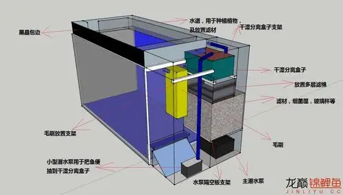 (上滤 侧滤)小地缸设计图,希望各位评点一下 - 鱼缸鱼池 - 龙巅锦鲤鱼