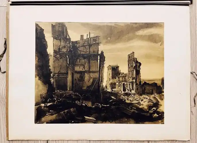 乌菲齐珍藏版画:废墟素描