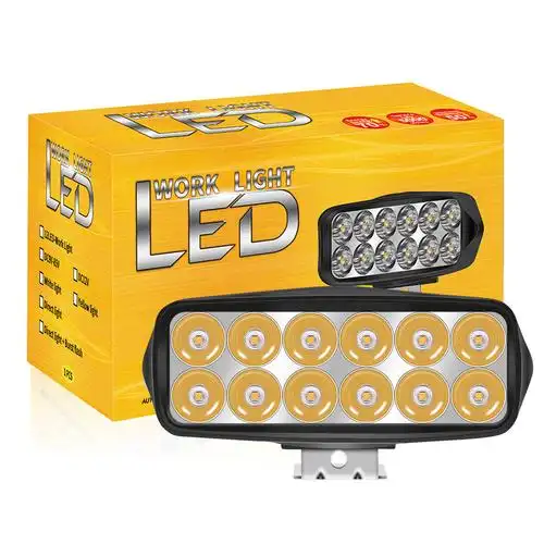 摩托车大灯汽车led工作灯改装电瓶三轮车货车辅助射灯电动车大灯