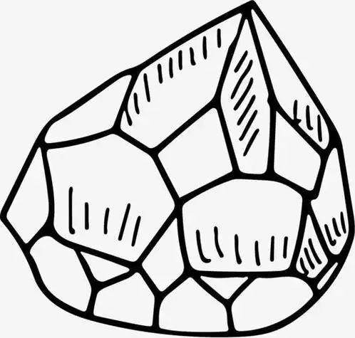 卡通 strong>简笔画水晶 /strong>钻石装饰设计