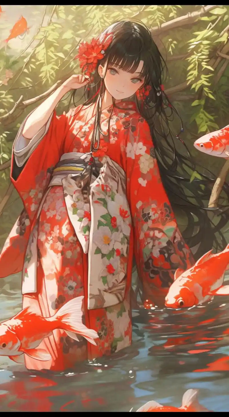 一组和风和服二次元少女夏日祭壁纸.#二次元壁纸#动漫壁纸#头 - 抖音