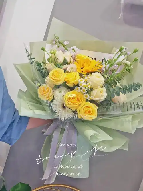 黄玫瑰香槟花束