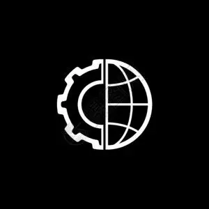 数字式一体化速印机全球一体化图标平板设计商业概念单独说明插画