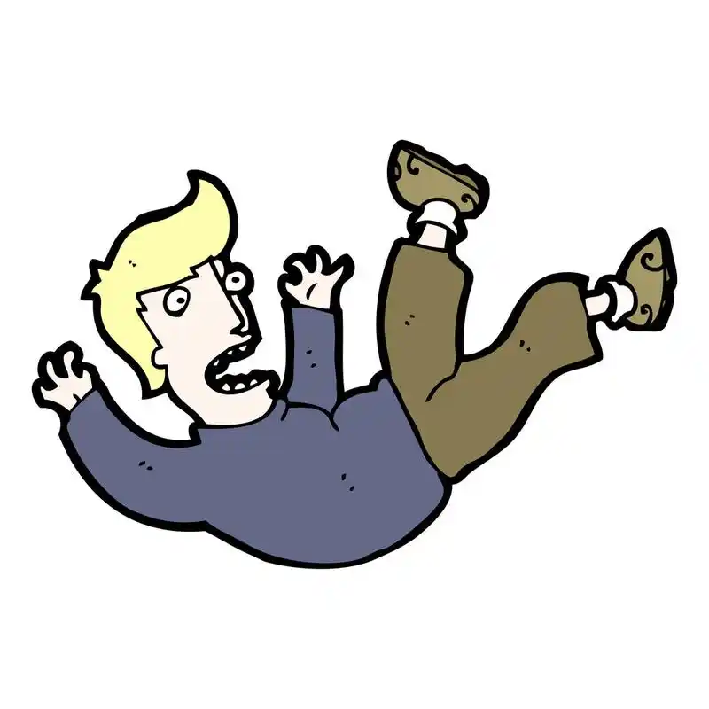 卡通下落的人,卡通下落的人