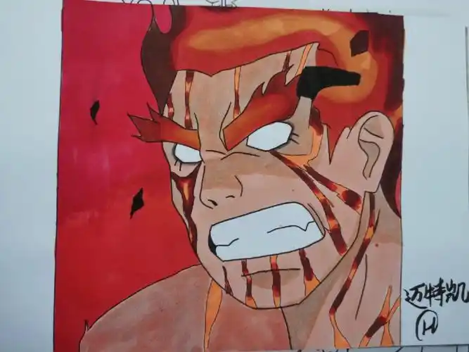火影忍者迈特凯手绘