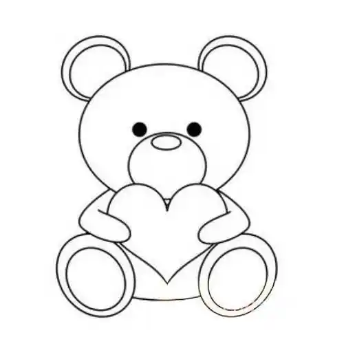 小熊图片简笔画 怎样画小熊简单又好看
