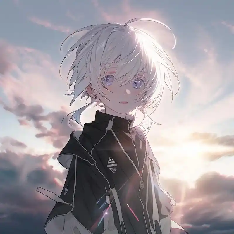 漫画人物,白发动漫人物,可以私聊要原图.#优质头像 #动漫男 - 抖音