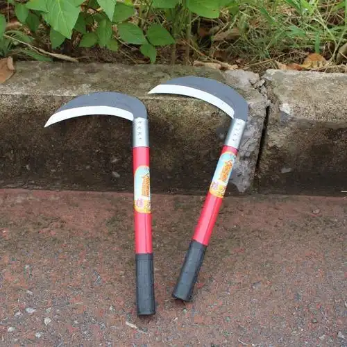 户外农用除草工具家用锰钢镰刀割草刀农具玉米收割割草长柄大镰刀