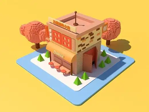 20191228c4d简单模型建模oc渲染