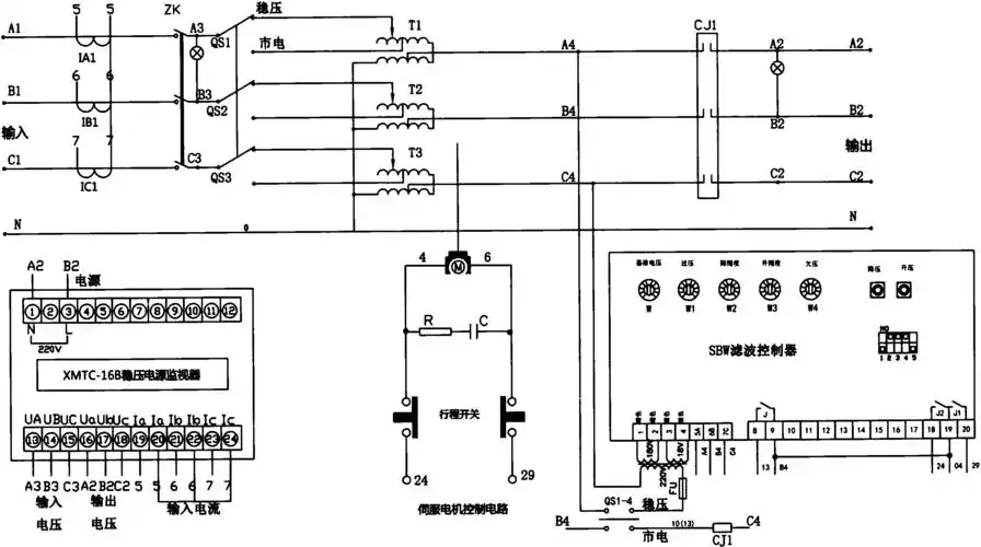 cn206209443u_一种sbw三相补偿式交流稳压器有效