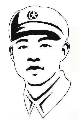 致敬人民英雄简笔画