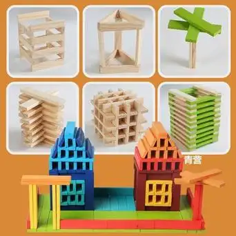 阿基米德积木条构建幼儿园搭建3-6岁儿童益智玩具男孩青莹丘可