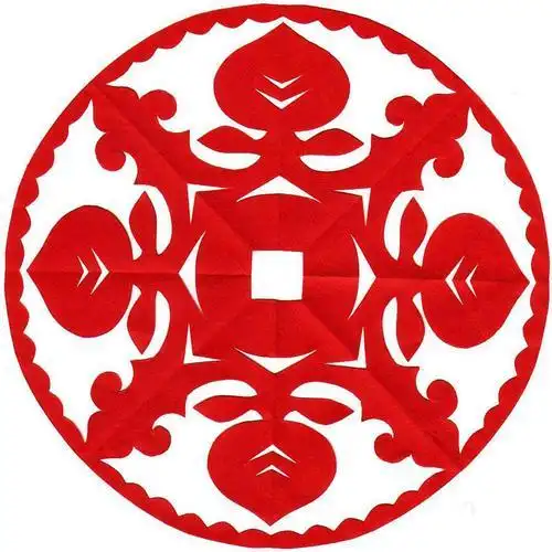 剪纸课《剪团花巧装饰》