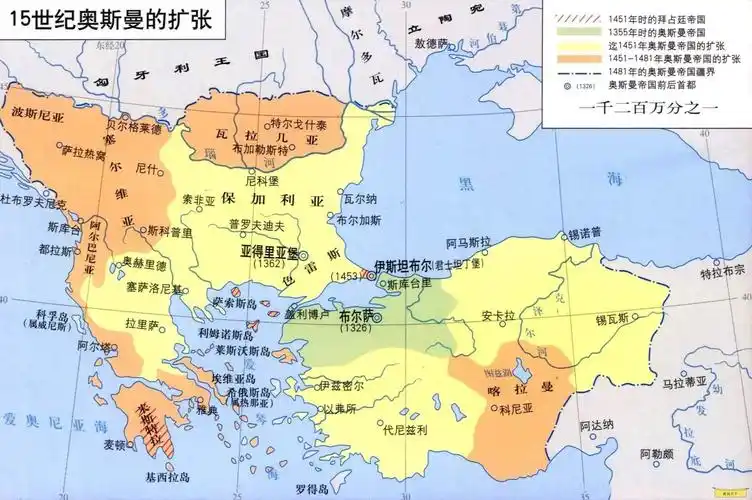 让近代前期欧洲闻风丧胆的帝国——奥斯曼帝国领土的兴衰全过程