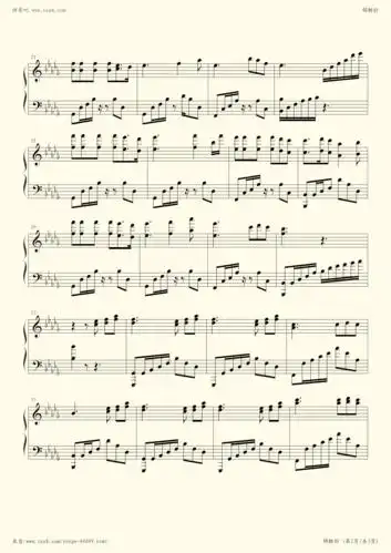 钢琴谱 - 锦鲤抄(完美原版)