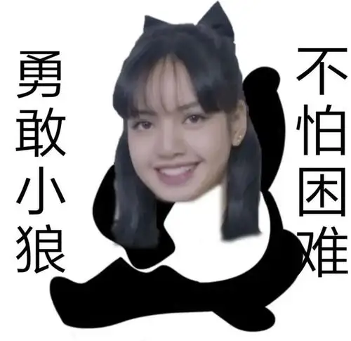 为了中韩友谊 我自愿和lisa联姻粉墨小屋lisa表情包 可沙雕可可爱lisa